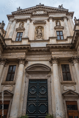 Exterior View of the San Gaetano Church in Vicenza, Veneto, Italy, Europe, World Heritage Site