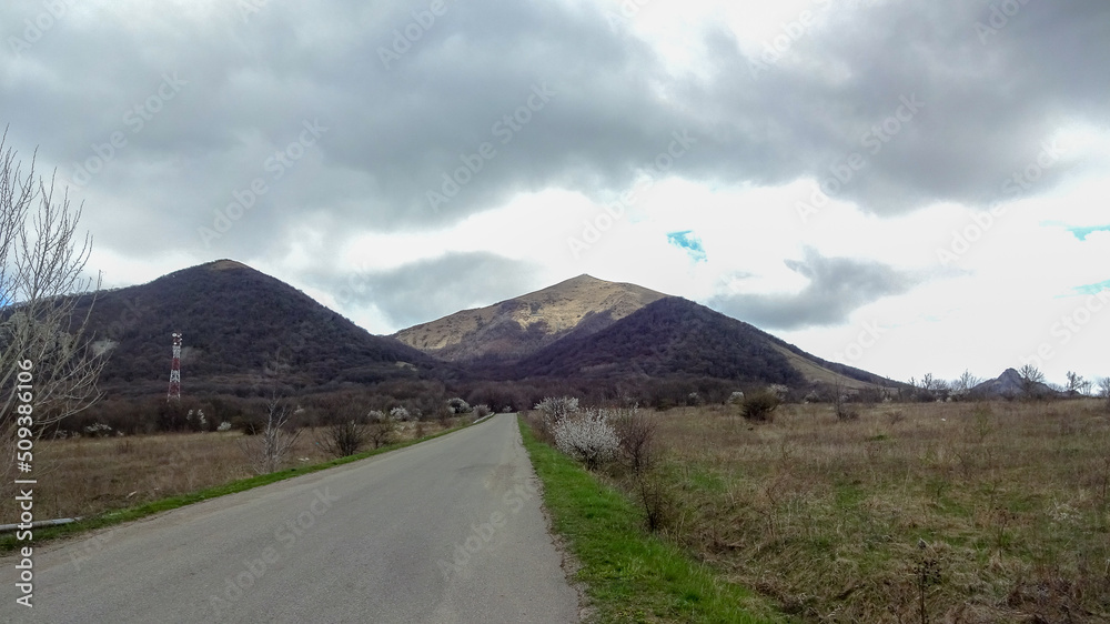 Fototapeta premium Beshtau - a mountain in the Caucasus, Russia