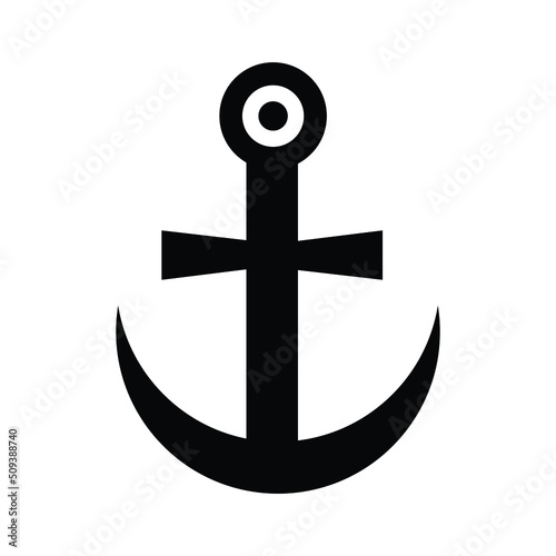 anchor on a white background