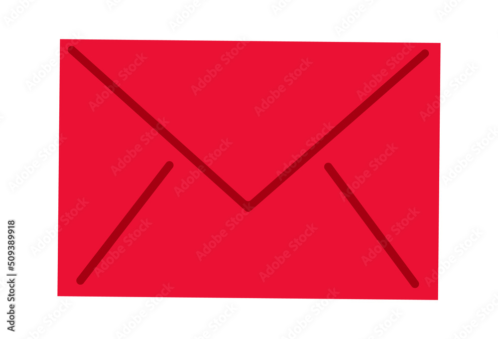 Closed envelope icon. Vector illustration