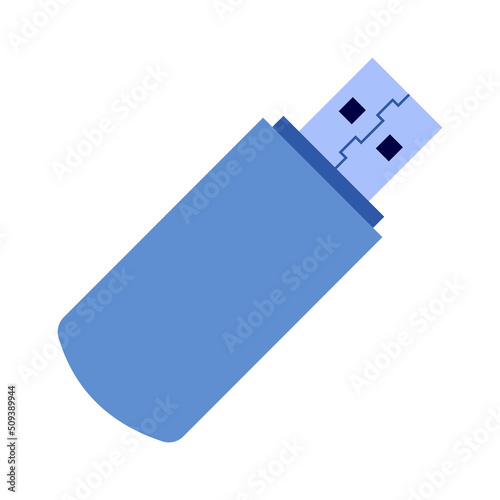 USB flash card icon. Vector illustration