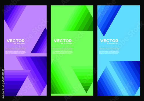 Abstract background with colorful triangular gradient
