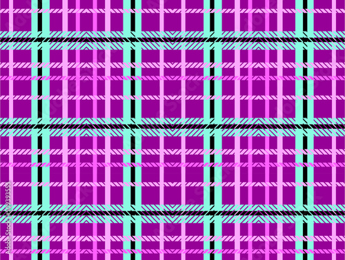 Decorative Fabric for Upholstery and Home Accents, Grey Pink Ambesonne Plaid Fabric, Classical British Tartan Design with a Modern Look Pink and Blue Tile Pattern, Decorative Fabric for Upholstery 