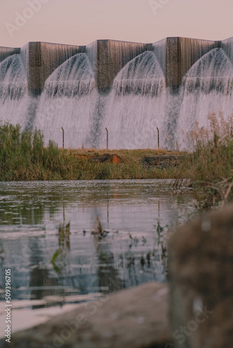 Reflections infront of the dam wall