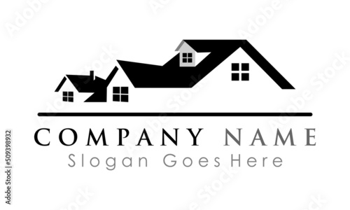 home residential vector building logo