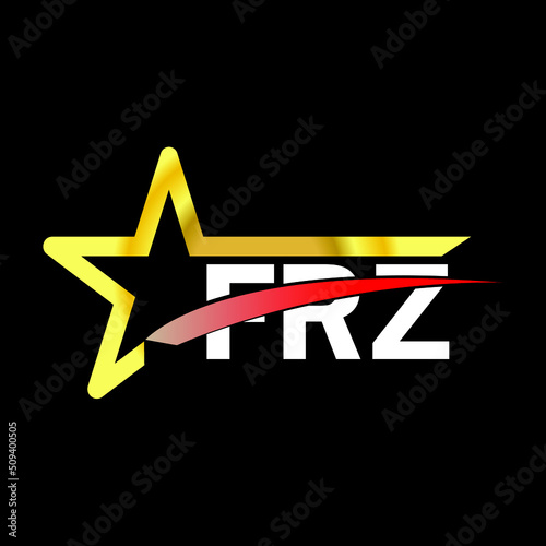 FRZ letter logo design. FRZ creative  letter logo. simple and modern letter logo. FRZ alphabet letter logo for business. Creative corporate identity and lettering. vector modern logo  photo