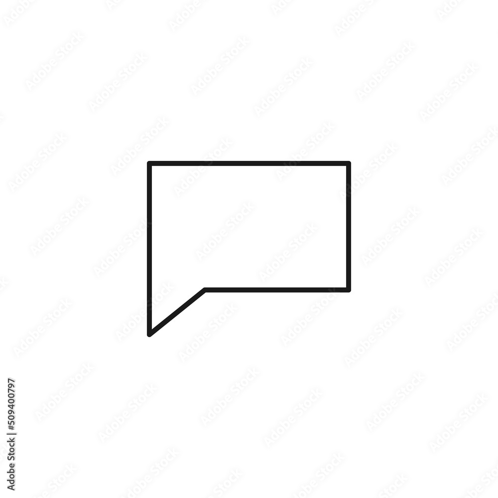 Black and white simple sign. Monochrome minimalistic illustration suitable for apps, books, templates, articles etc. Vector line icon of bubble for speech and conversation Black and white simple sign. Monochrome minimalistic illustration suitable for apps, books, templates, articles etc. Vector line icon of bubble for speech and conversation
