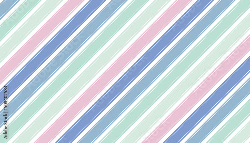 Pastel stripes pattern background. Clipart borders rainbow colors stitched rectangle. Bright green concept. Vector Illustrator.