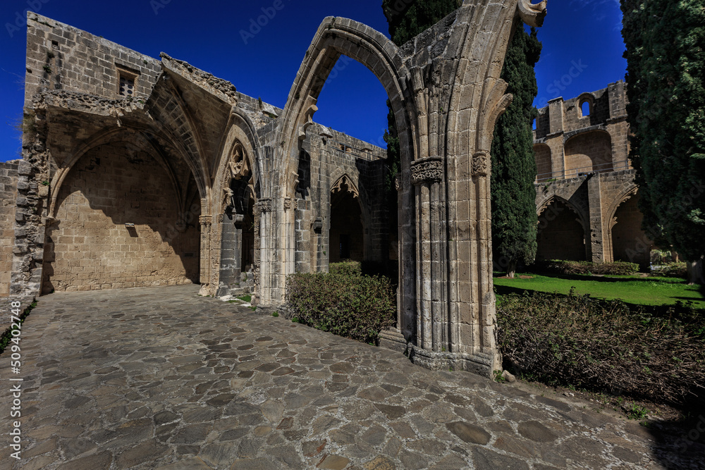 Bogen und Säulen, Abtei Bellapais Kyrenia, Zypern