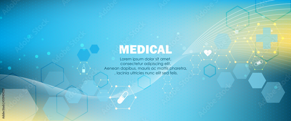 Medical infographic technology background. Abstract background medical for the hospital, page.Blue and white. Vector illustration. Medical infographic technology background. Abstract background medical for the hospital, page.Blue and white. Vector illustration.
