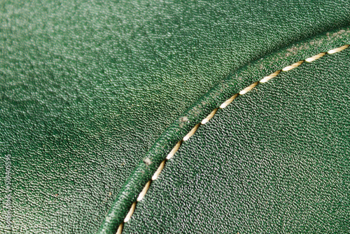 Green leather texure