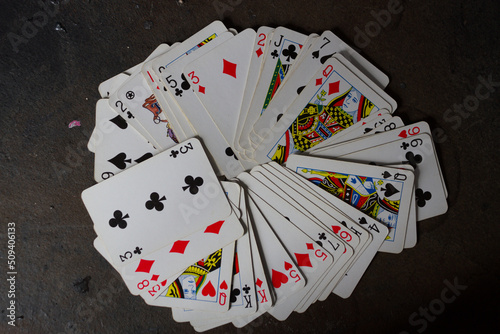 Background of playing cards