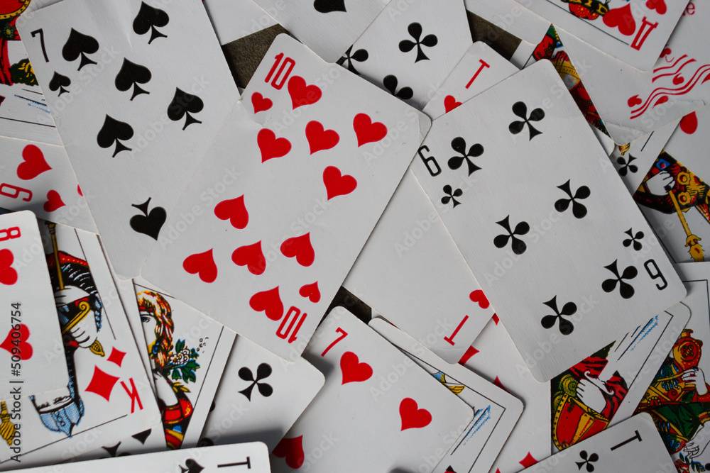 Background of playing cards Background of playing cards