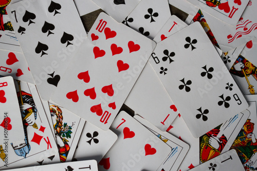 Background of playing cards