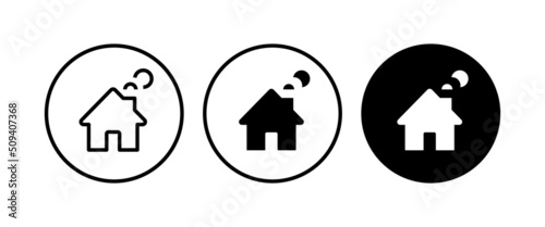 House icon. home icons button  vector  sign  symbol  logo  illustration  editable stroke  flat design style isolated on white