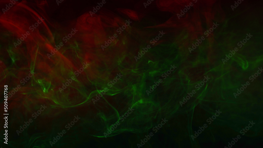 Green steam on a black background. Green steam on a black background.