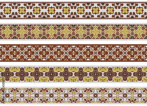 Seamless decorative borders