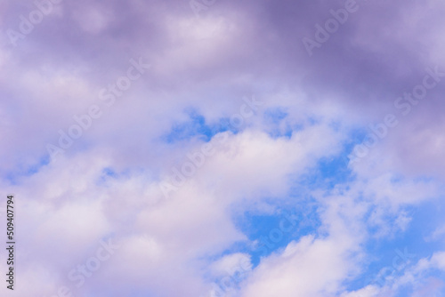 Sky and clouds as a background.