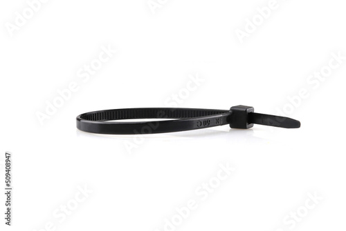 Cable ties isolated on white background