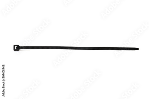 Cable ties isolated on white background