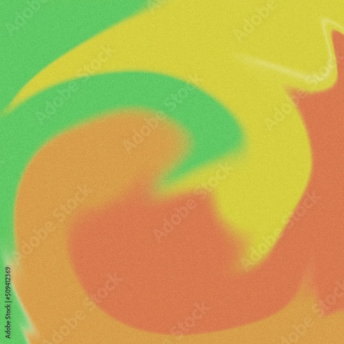 Abstract background with blur effect and mixing of 4 colors by rotation.