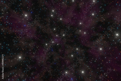 Wallpaper Mural Starry space or star field background. Outer space wallpaper and starry night sky. Stars in the night sky nebula and galaxy 3d illustration. Torontodigital.ca