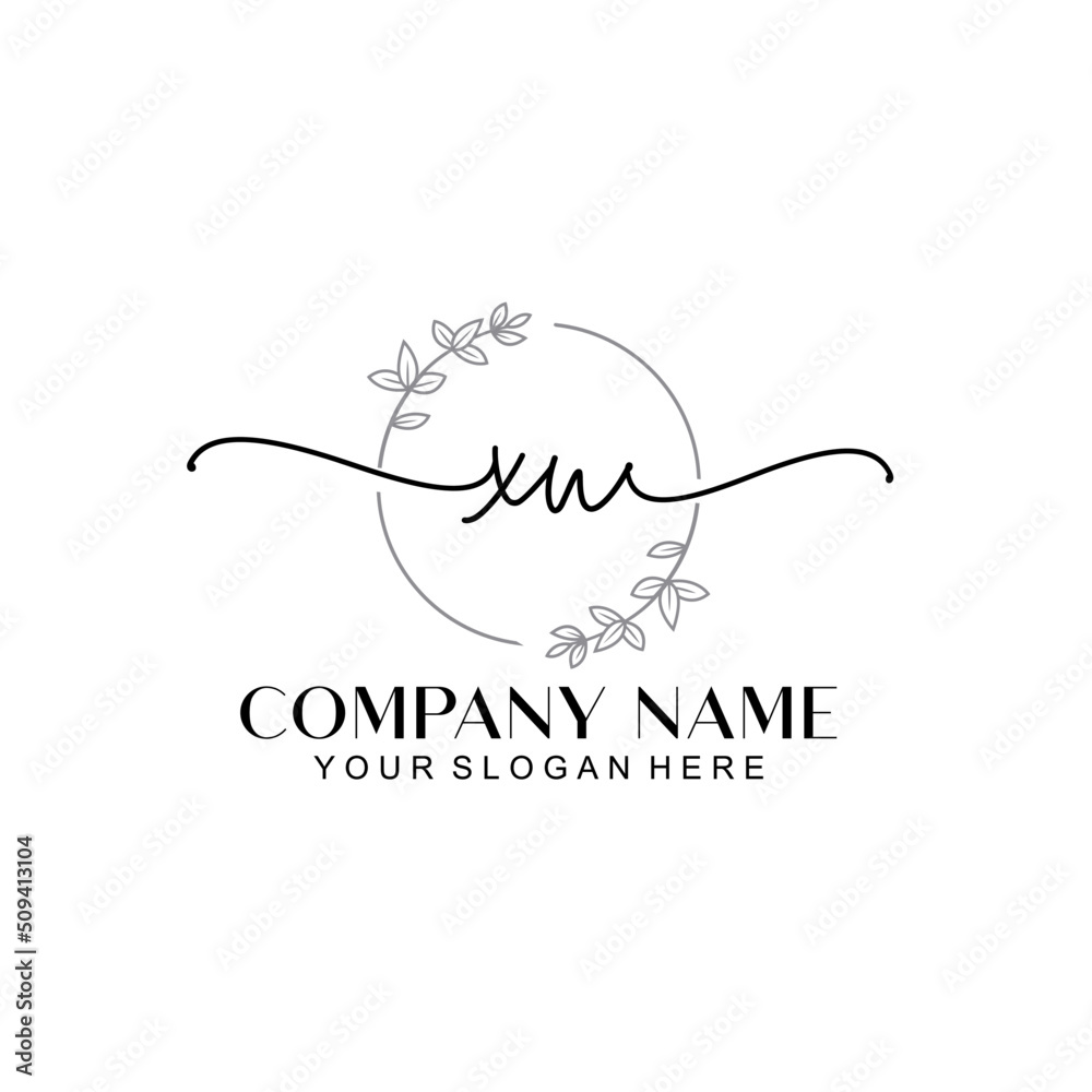 XU signature logo template vector XU signature logo template vector