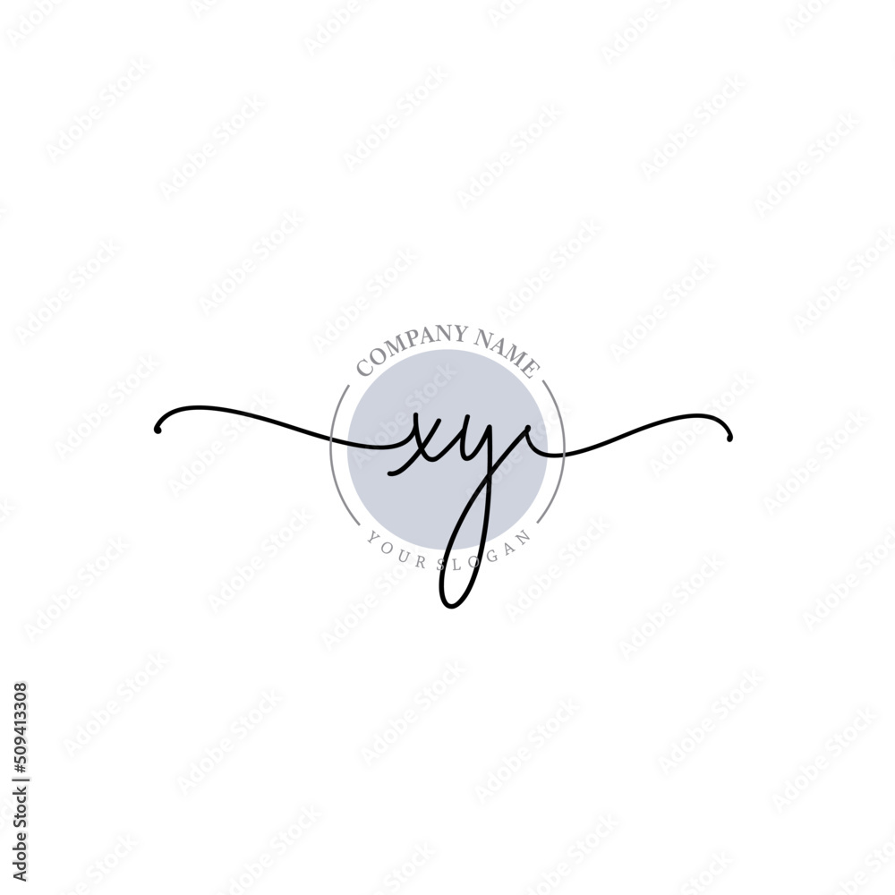 Obraz premium XY signature logo template vector