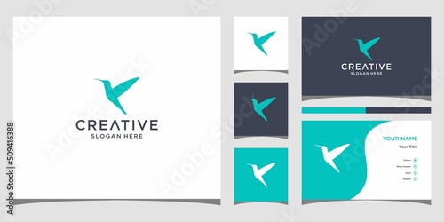 creative abstract Bird logo template 