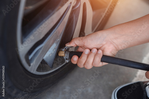 Drivers closely monitor air pressure and fill the tires.