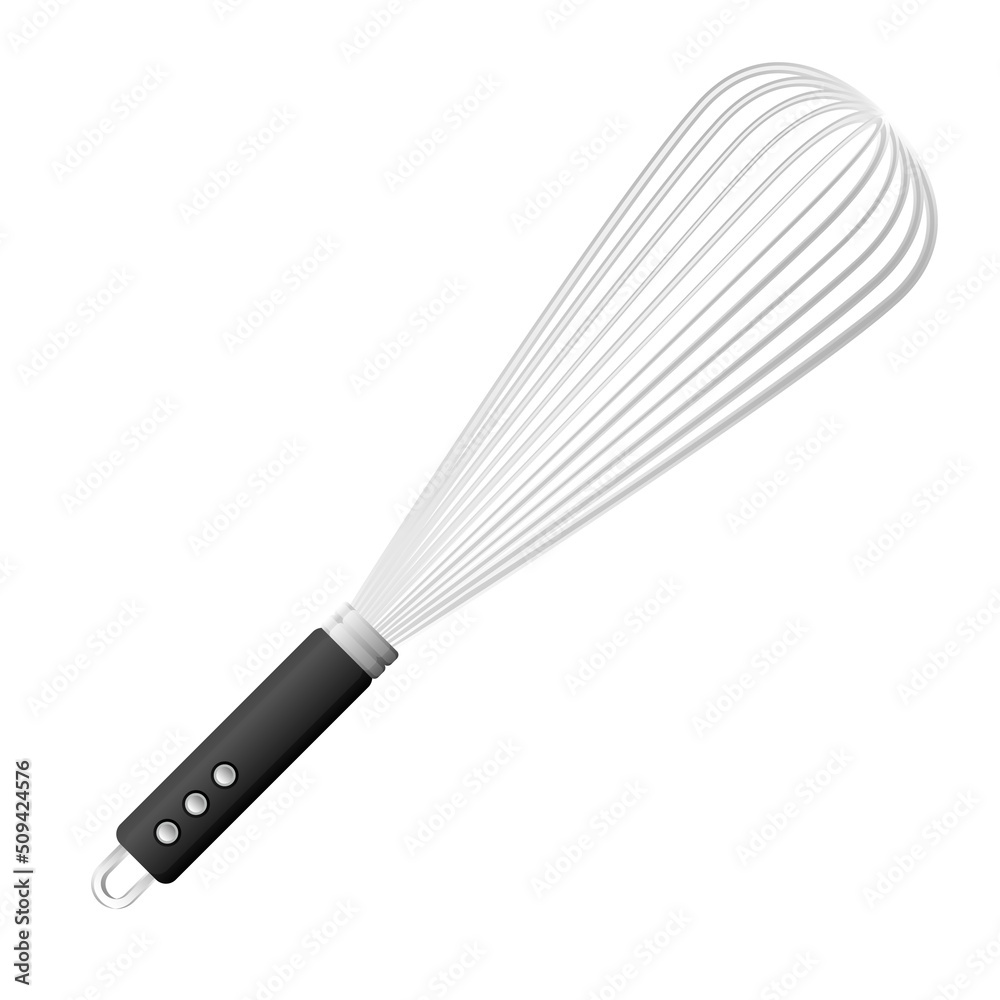 Cartoon kitchenware cultery stainless whipper gray gradient color Cartoon kitchenware cultery stainless whipper gray gradient color