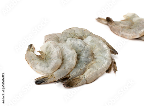 Fresh Shrimp Tails Isolated