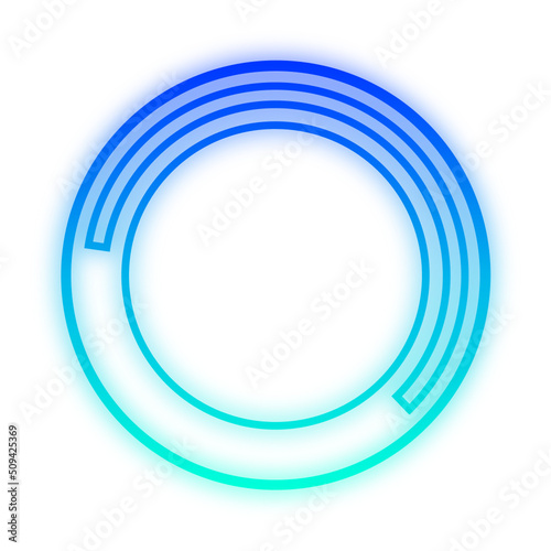 glow circle hud frame
