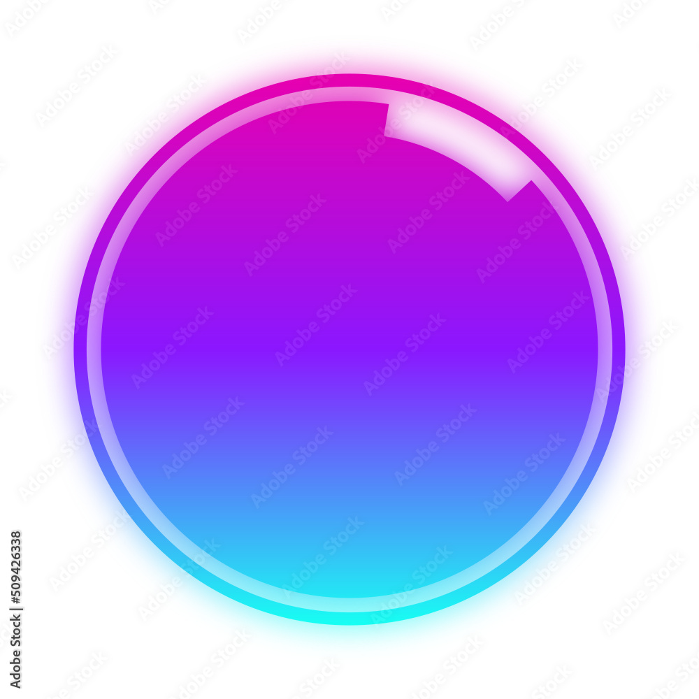 glow circle hud frame
