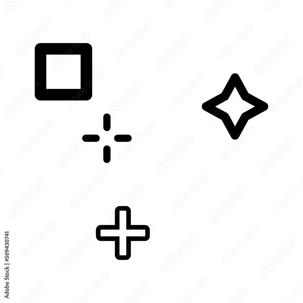 Obraz premium black memphis element 