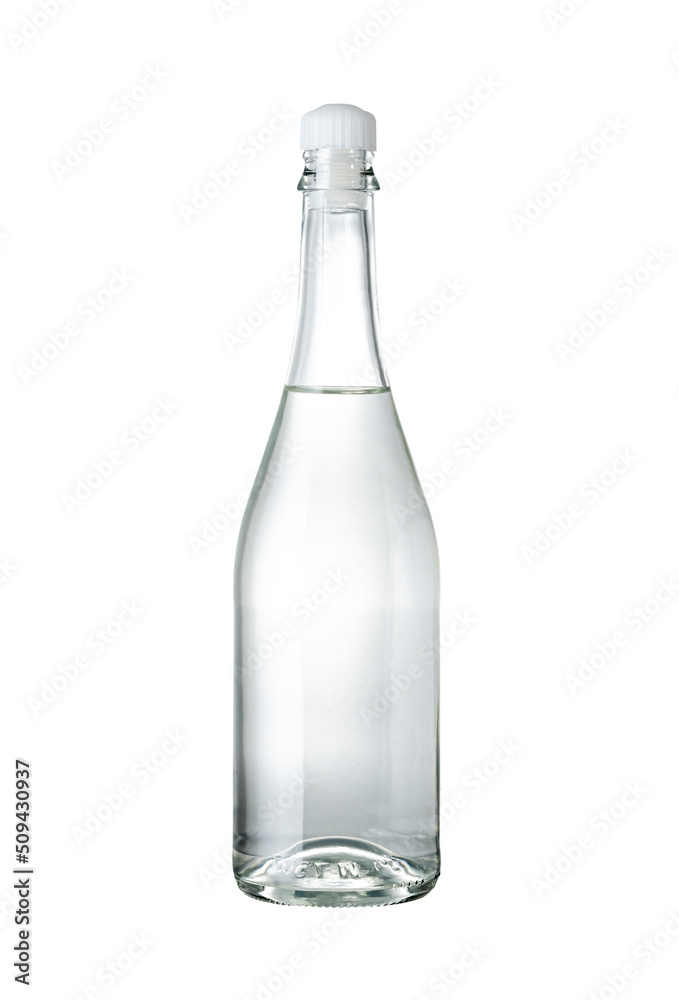 Water Glass Bottle isolated on white background Suitable for Mockup creative graphic design, clipping path. Water Glass Bottle isolated on white background Suitable for Mockup creative graphic design, clipping path.
