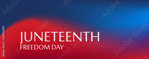 Juneteenth Color. Since 1865. Design of Banner. Black history month. EPS10 vector.