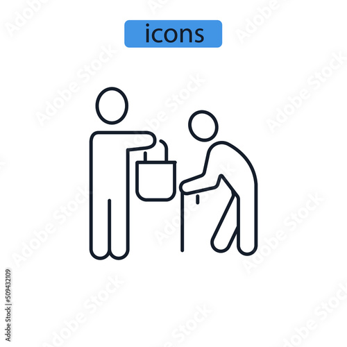 delivery service icons  symbol vector elements for infographic web
