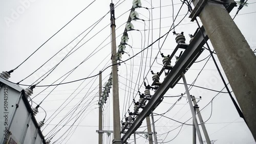Energy business technology industry concept. Electrical circuit