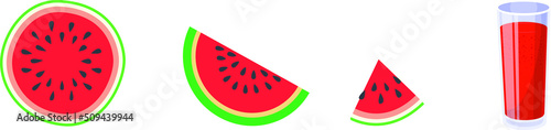 Watermelon Bubble Tea Flavor Icon
