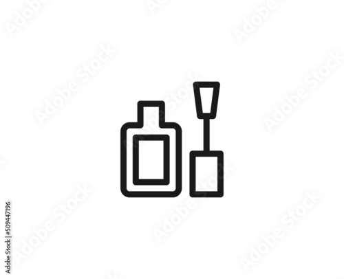 Beauty line icon on white background