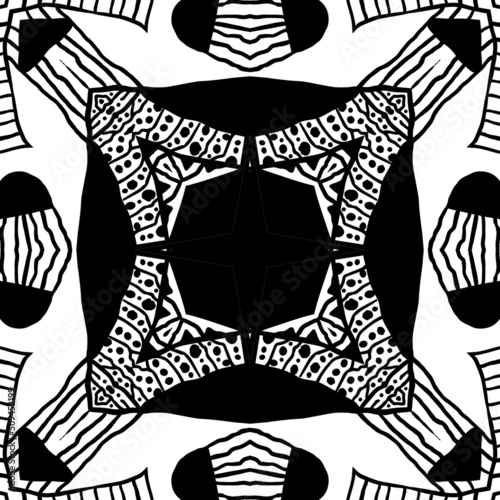 Ethnic rug kaleidoscope, tr...