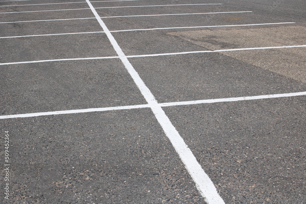 Empty parking lot markings, background or texture