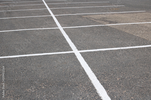 Empty parking lot markings, background or texture