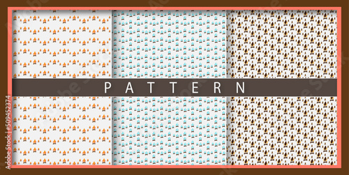 Abstract New pattern background colorful minimal geometric patterns set Free Vector 