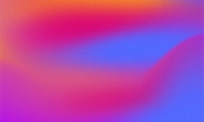 Gradient background with retro grainy film texture. Blurred chroma background. Vintage Noise Effect.