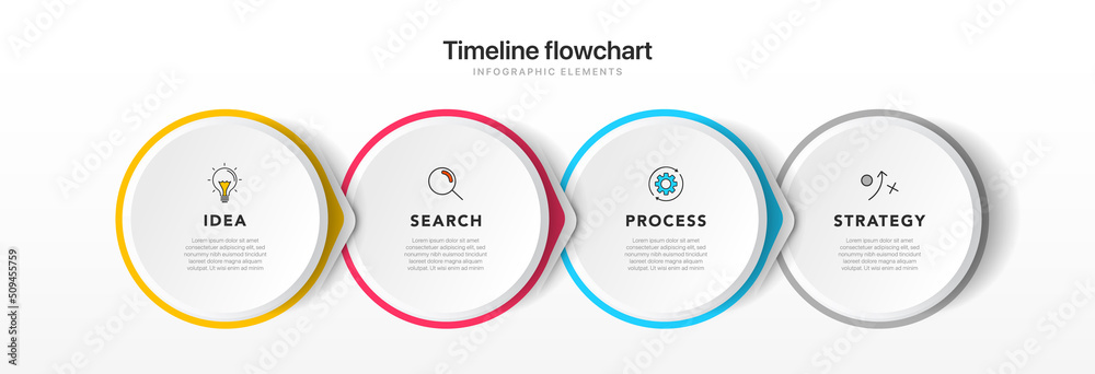 Timeline infographic design with 4 options or steps. Infographics for business concept. Can be used for presentations workflow layout, banner, process, diagram, flow chart, info graph, annual report. Timeline infographic design with 4 options or steps. Infographics for business concept. Can be used for presentations workflow layout, banner, process, diagram, flow chart, info graph, annual report.
