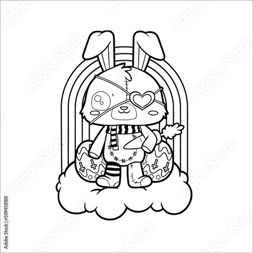 Pastel Goth Coloring page for all ages