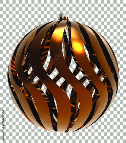 abstract christmas ball render png