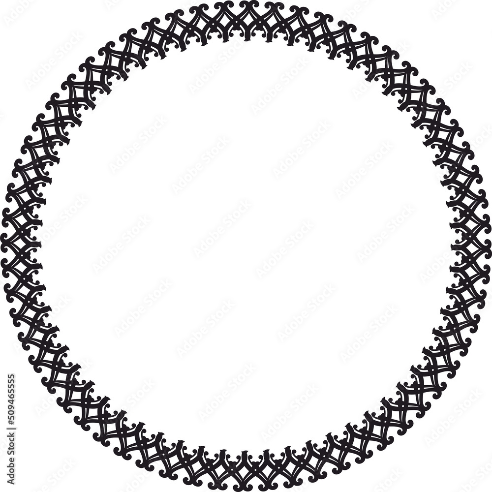 Round frame. Circle Ornamental decorative frame
Round frame. Circle Ornamental decorative frame